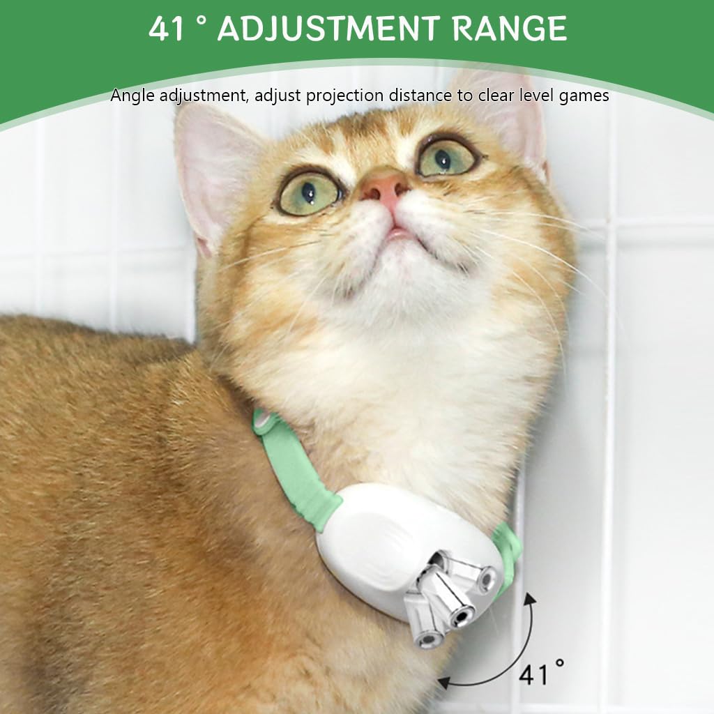 Qpets Cat Collar Laser Pointer, Silicone Fun Cat Collar LED Red Laser Pointer Toy, Cat Collar Laser Pointer USB Rechargeable Cat Collar Laser Pointer Toy Qpets Cat Collar Laser Pointer, Silicone Fun Cat Collar LED Red Laser Pointer Toy, Cat Collar Laser Pointer USB Rechargeable Cat Collar Laser Pointer Toy